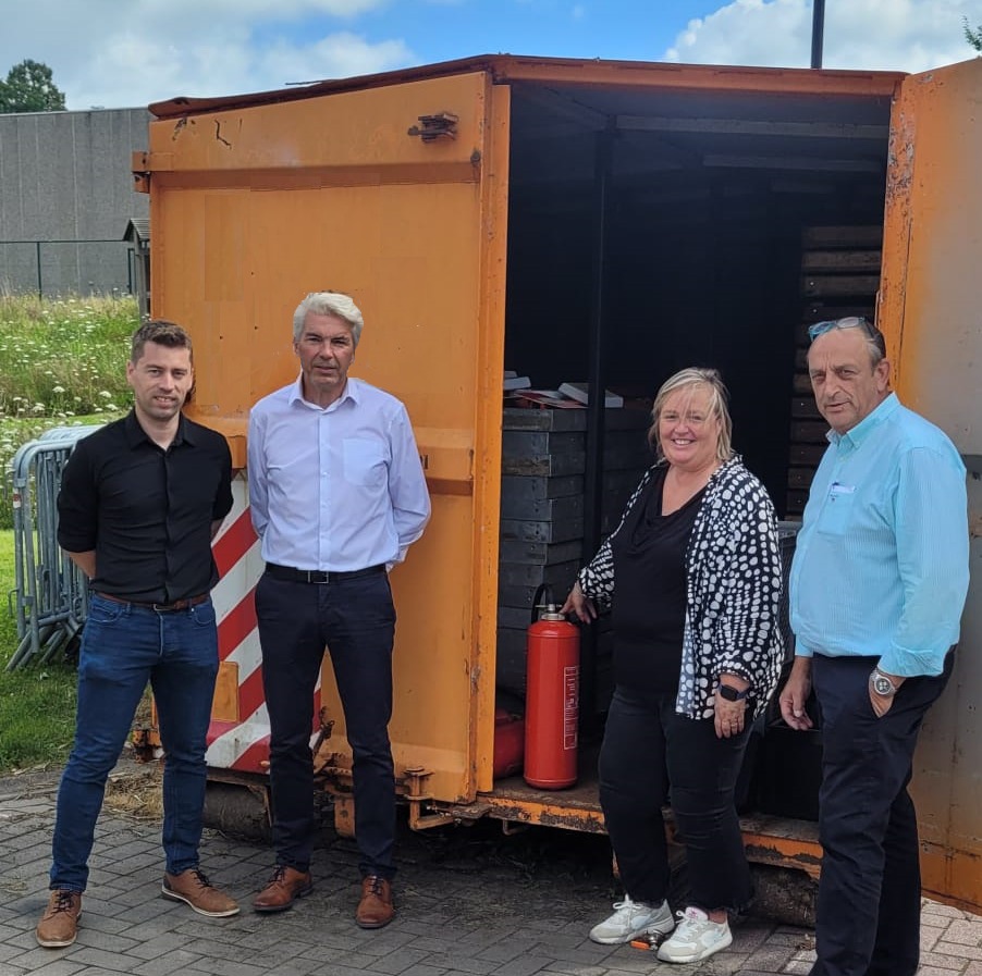Nieuwe feestcontainer gemeente Huldenberg Nieuwe feestcontainer